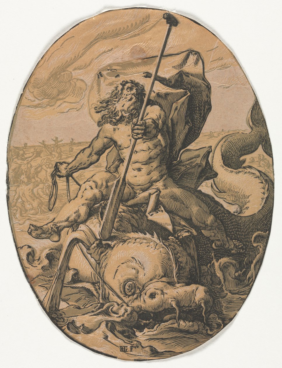 Neptunus. av Hendrik Goltzius