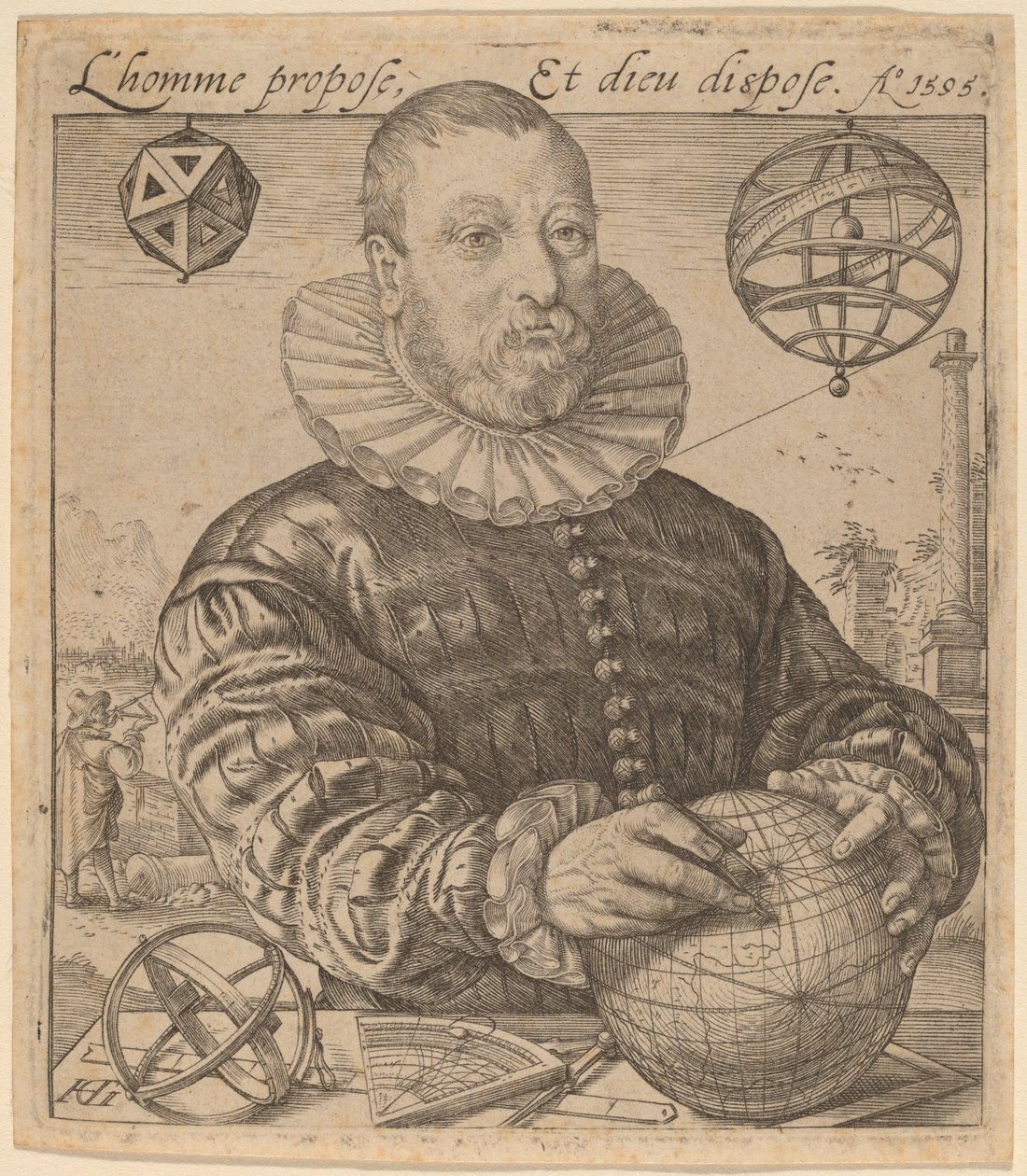 Nicolaus Petri från Deventer av Hendrik Goltzius