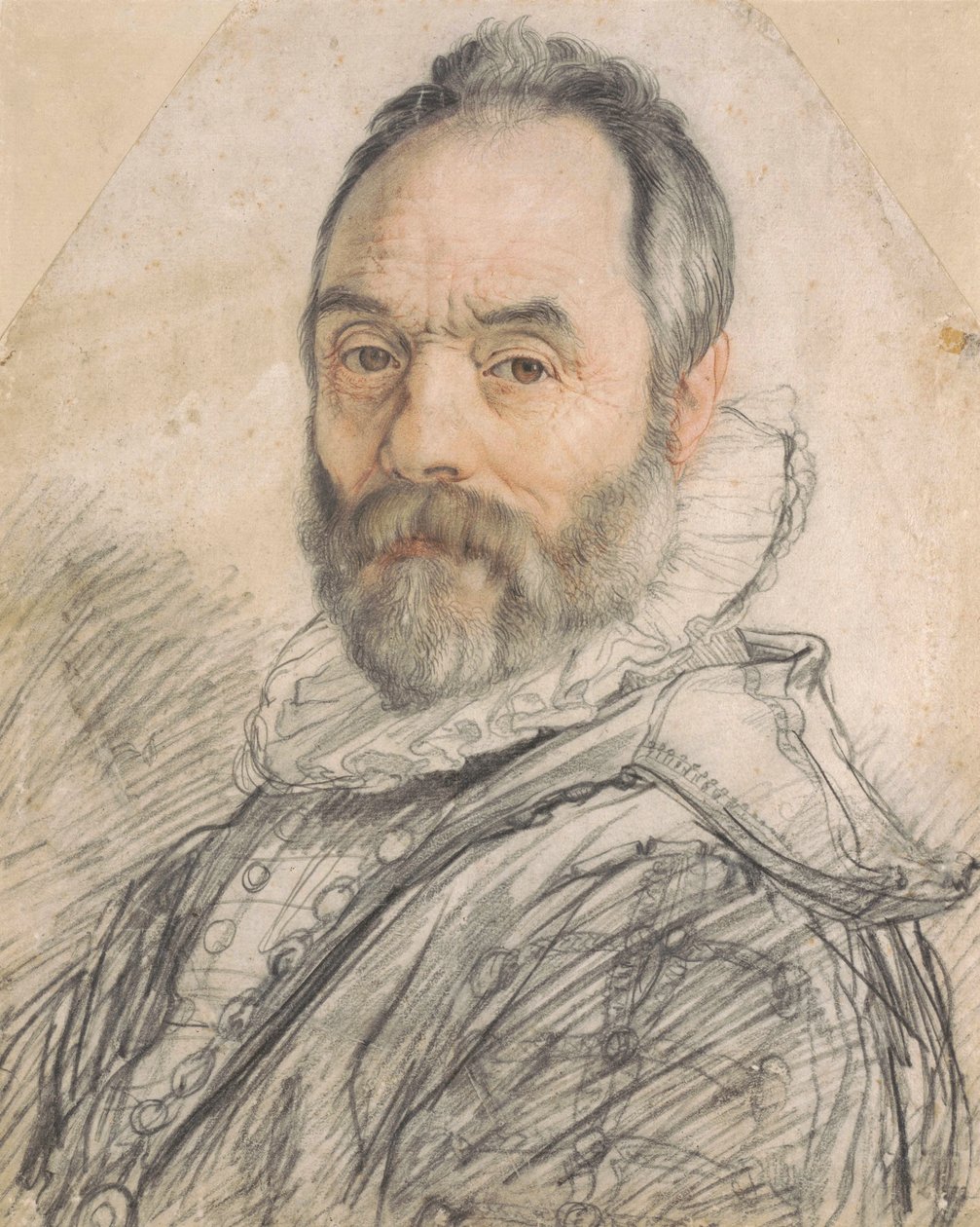 Porträtt av Giovanni da Bologna 1529-1608, 1591. av Hendrik Goltzius