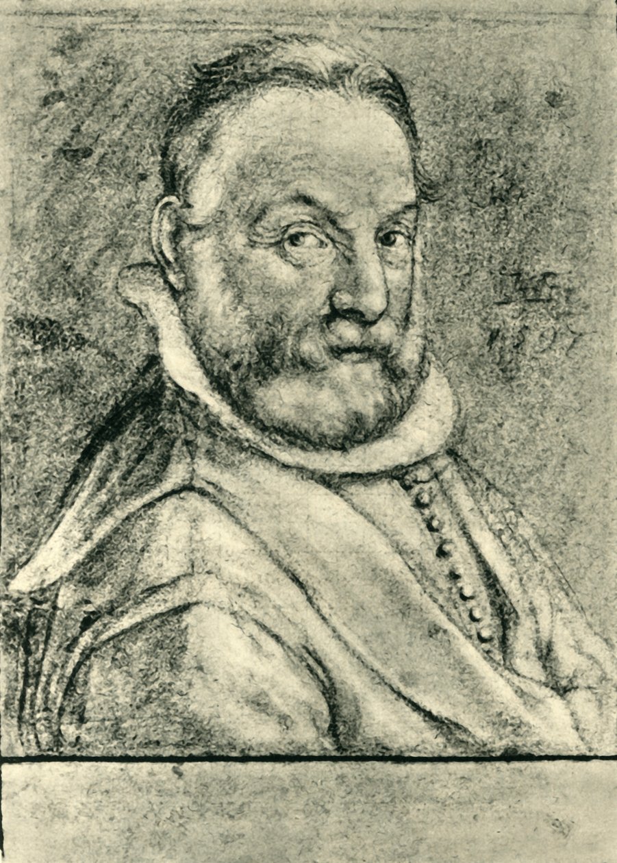 Porträtt av en man med skägg, 1597, 1943. av Hendrik Goltzius