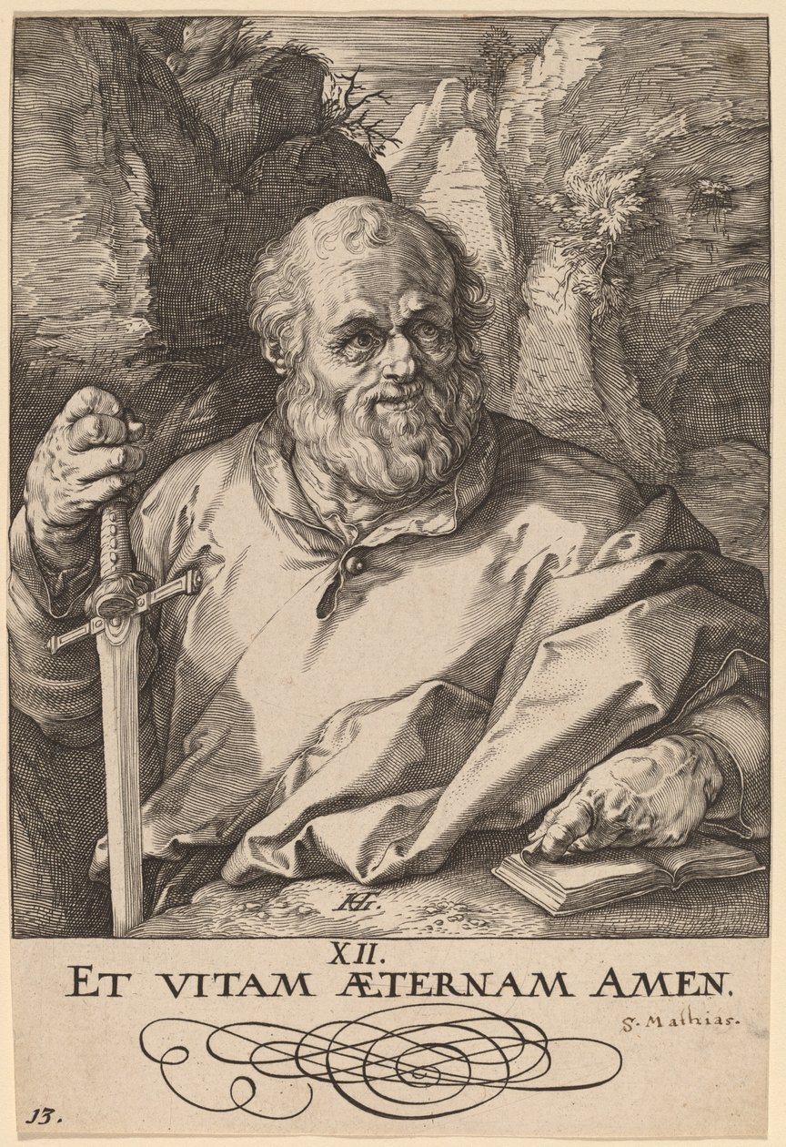 Sankt Mattias av Hendrik Goltzius