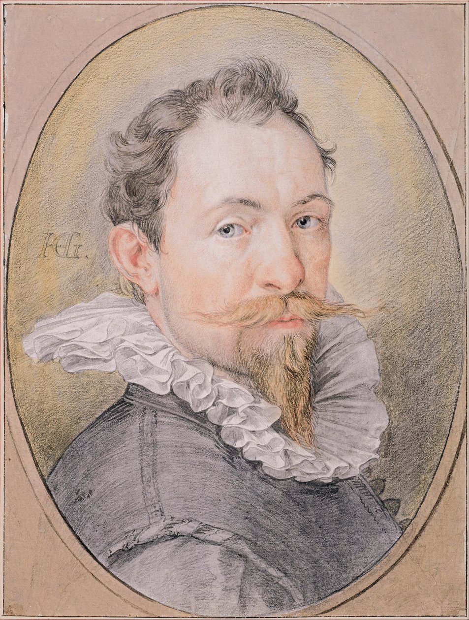 Självporträtt, ca 1593-1594 av Hendrik Goltzius