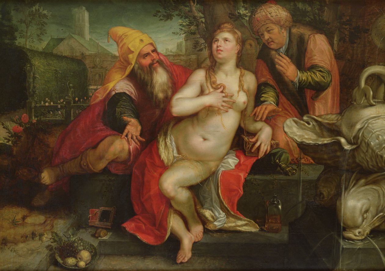 Susanna och de äldre, 1607 av Hendrik Goltzius