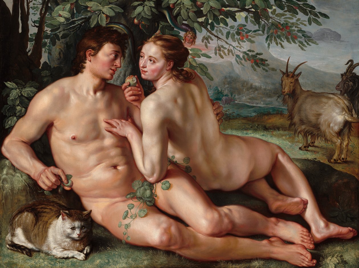 Människans fall, 1616. av Hendrik Goltzius