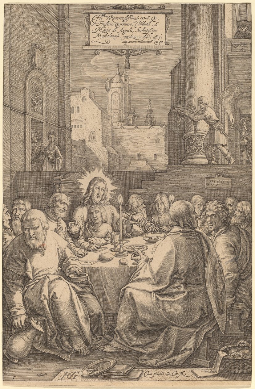 Sista måltiden av Hendrik Goltzius