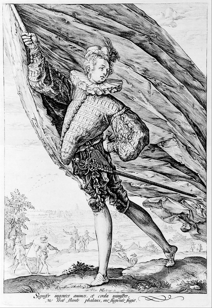 Den stora fanbäraren av Hendrik Goltzius