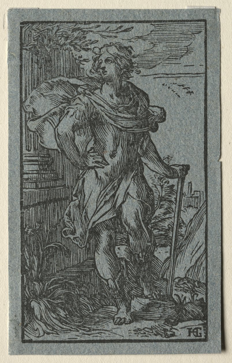 Ung Man Stå. av Hendrik Goltzius
