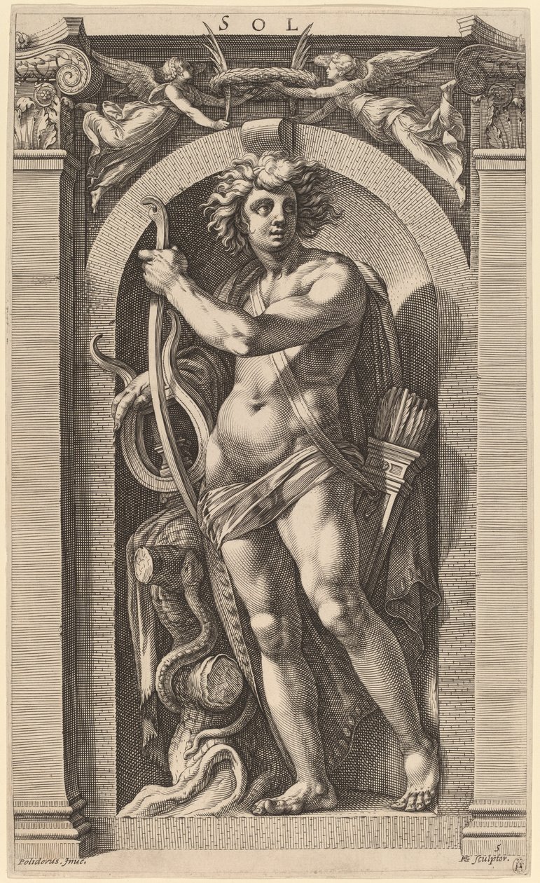 swedish av Hendrik Goltzius after Polidoro da Caravaggio