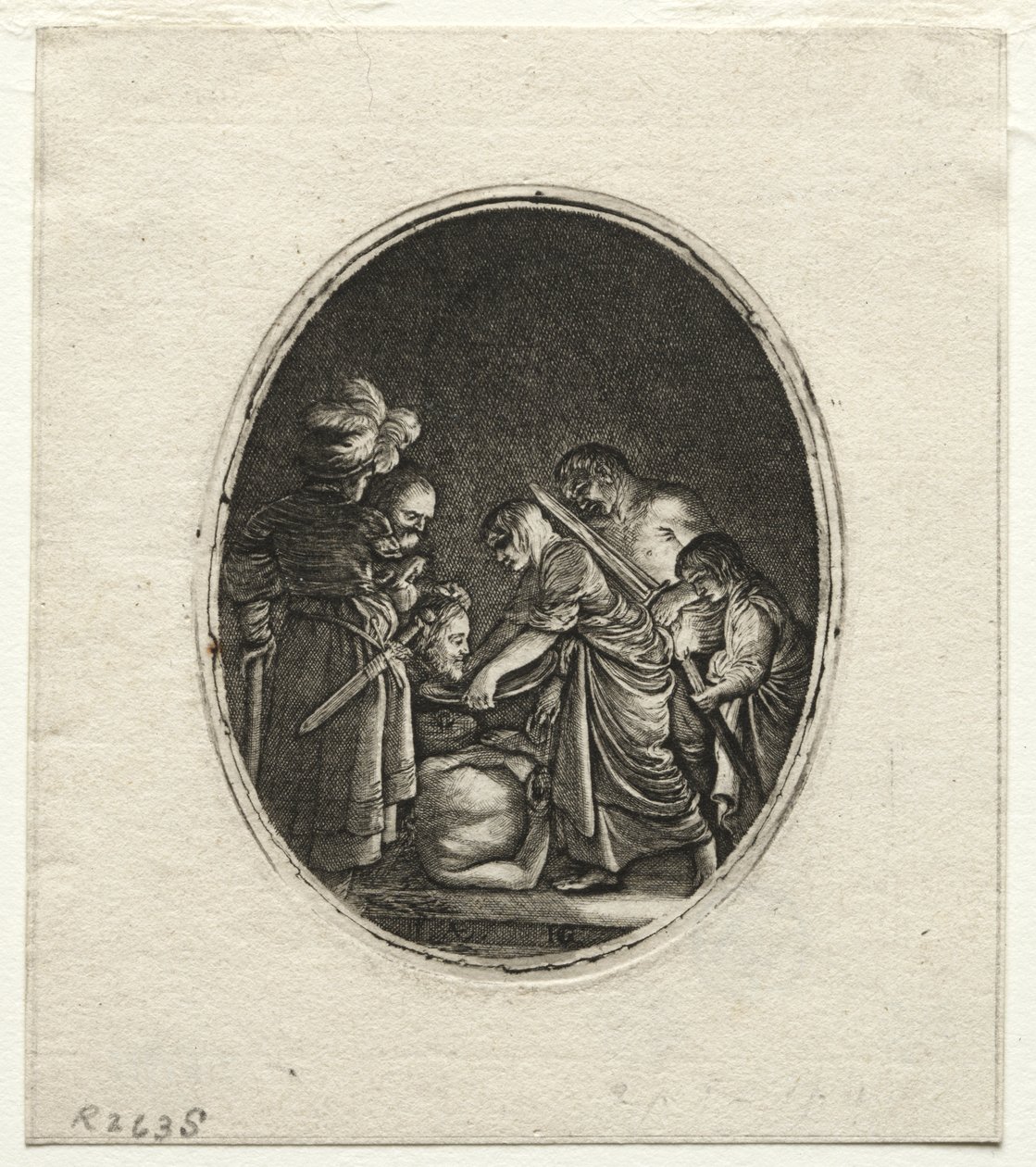 Halshuggningen av Johannes Döparen av Hendrik Goudt