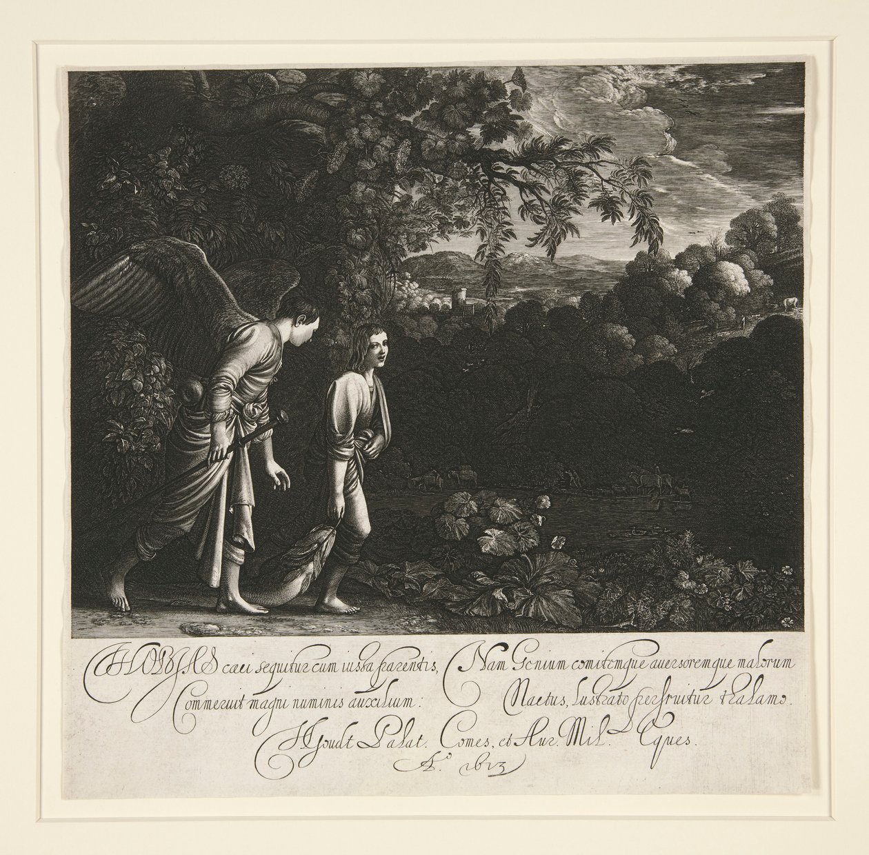 Tobias och ängeln av Hendrik Goudt