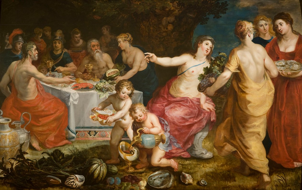 Achelous högtid, 1610-1615. av Hendrik I Balen van