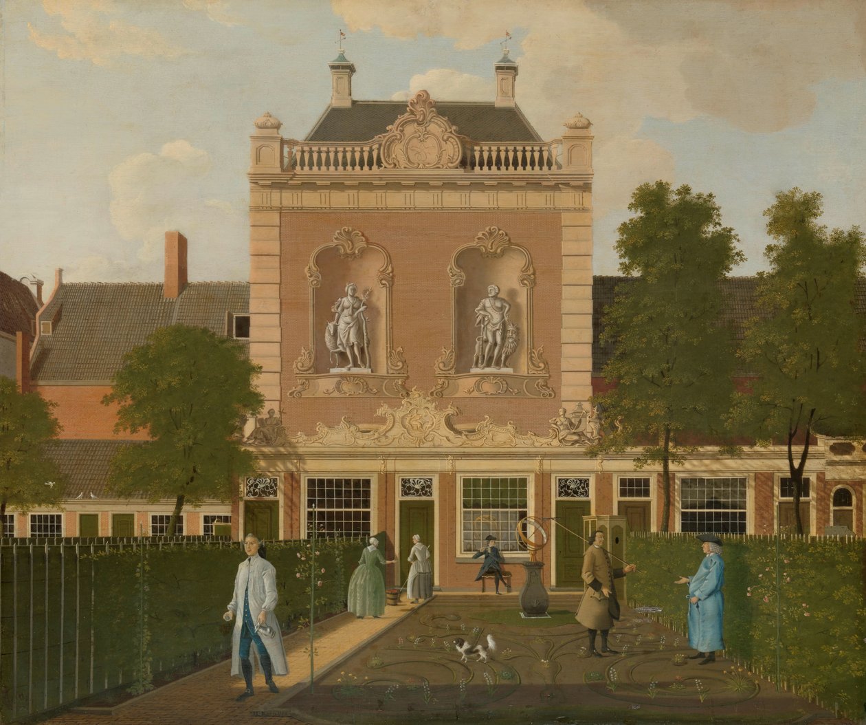 Trädgården och Coach House på 524 Keizersgracht i Amsterdam Trädgården och vagnshuset på Keizersgracht 524 i Amsterdam av Hendrik Keun