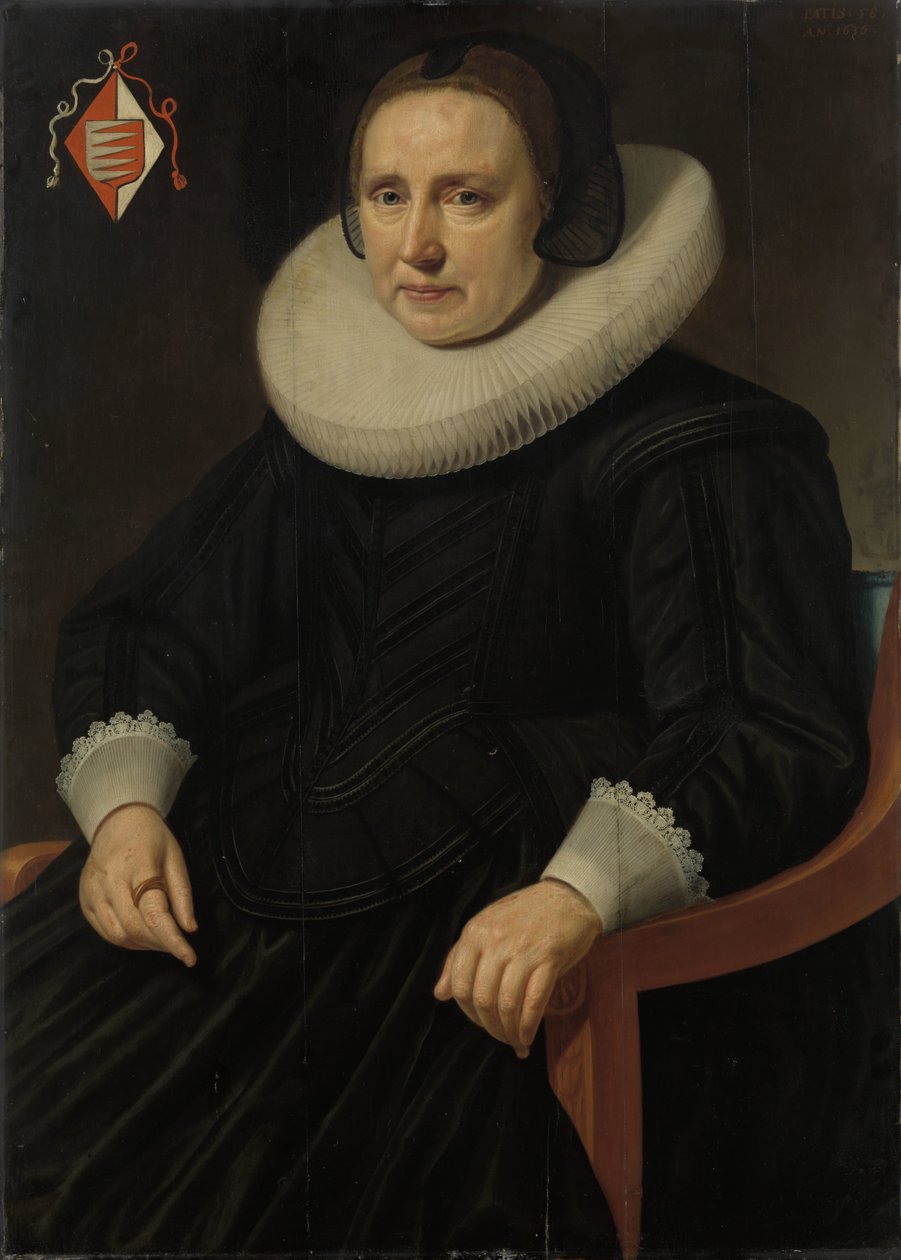 Porträtt av Sara Sweerts de Weert, andra fru till Antonius Antonides van der Linden av Hendrik Meerman