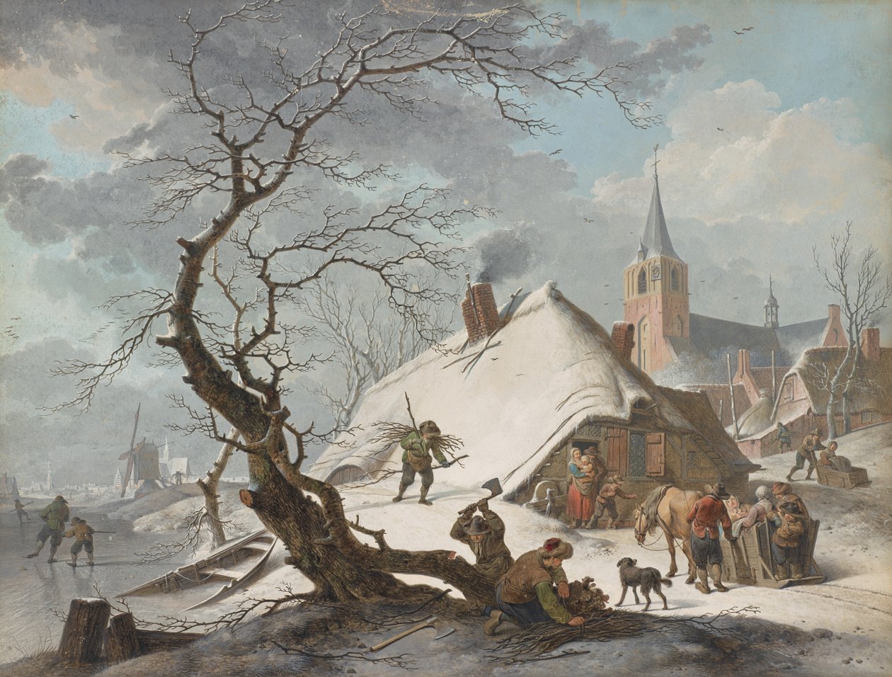 En vinterscen av Hendrik Meyer