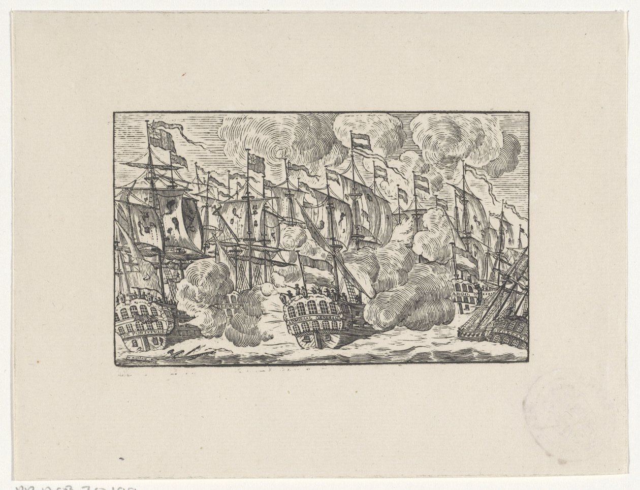 Slaget vid Doggersbanken den 5 augusti 1781 av Hendrik Numan