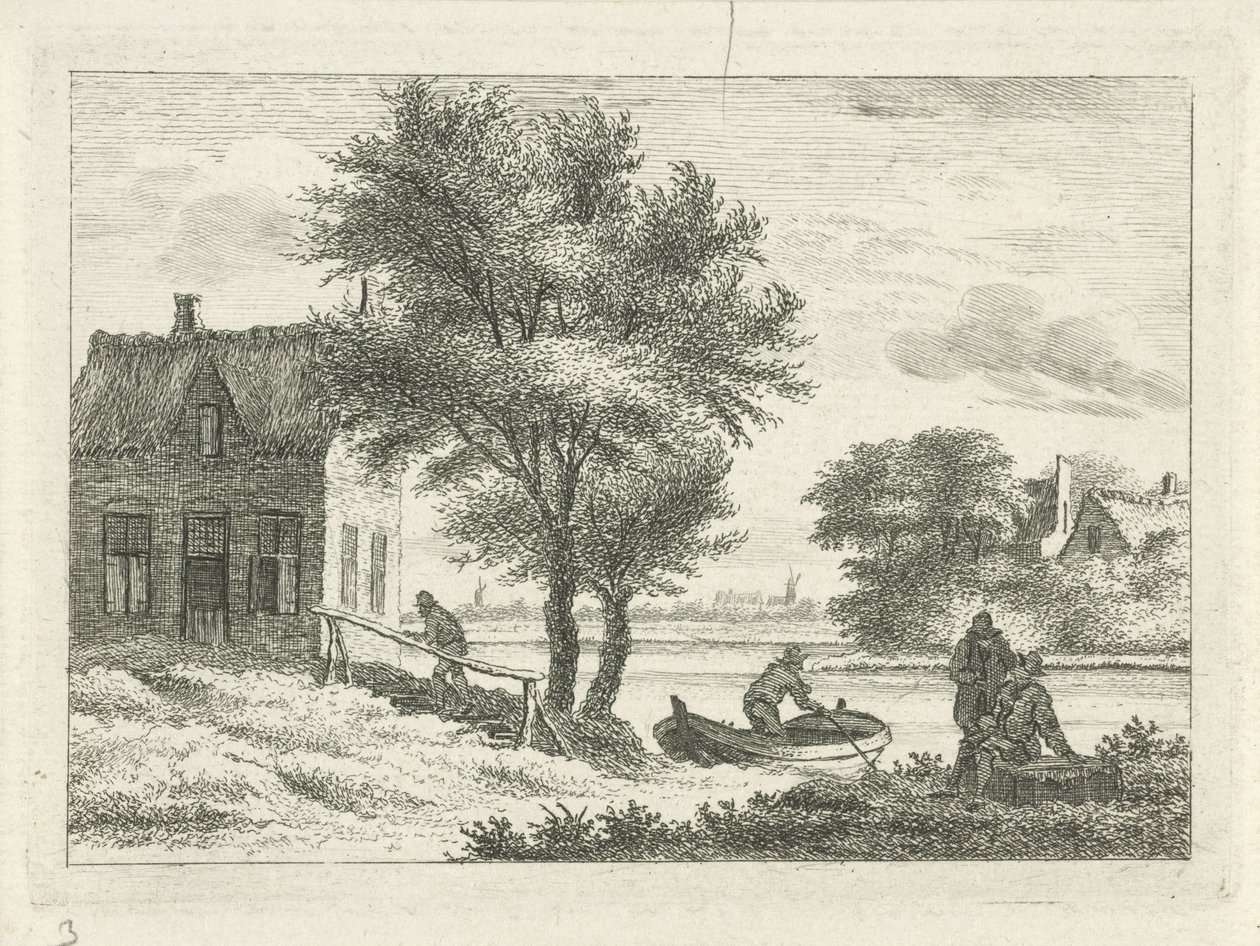 flod vy av Hendrik Roosing