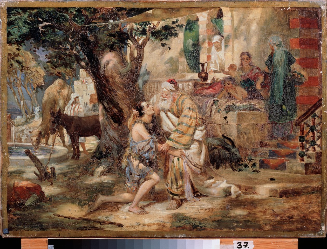 Den förlorade sonens återkomst. Målning av Henryk Siemiradzki (1843-1902), olja på duk. polsk konst av Henryk Siemiradzki