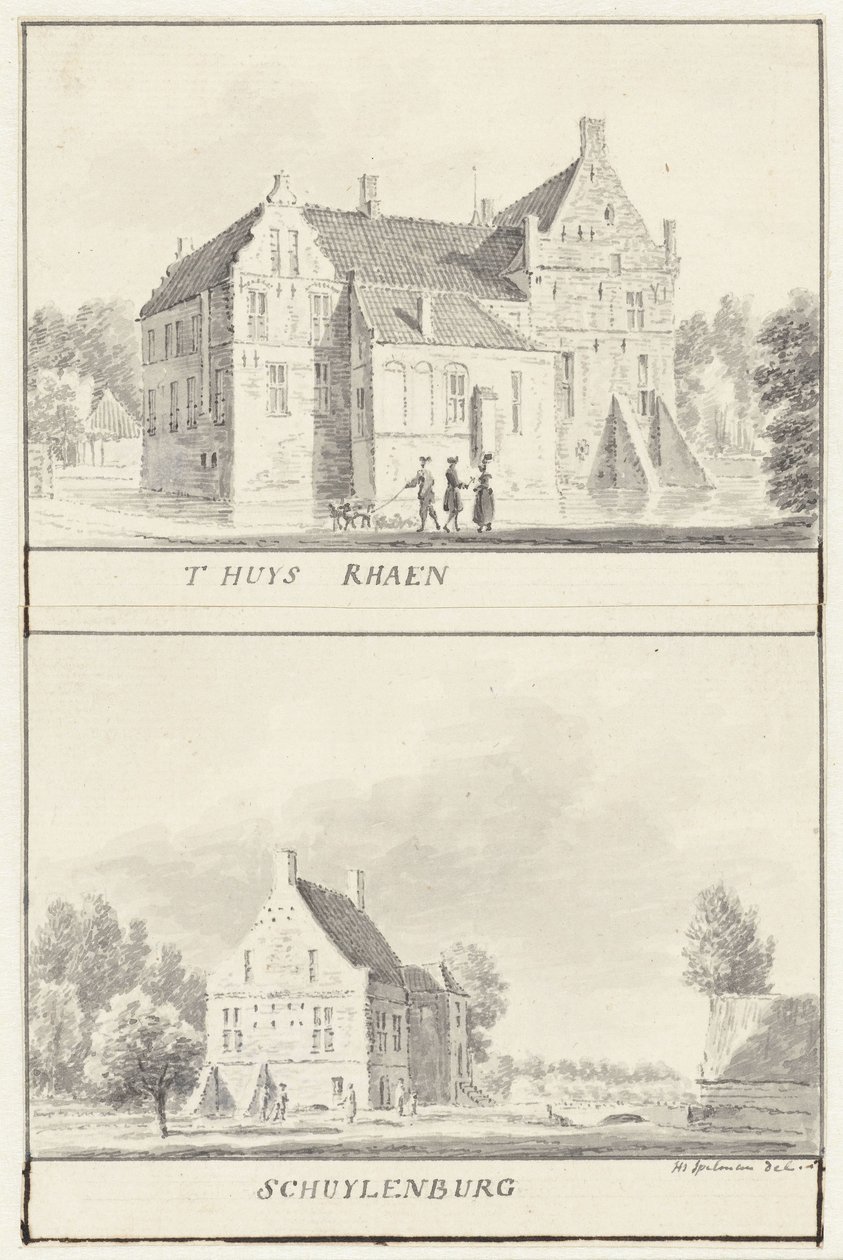 Havezaterna Rhaan och Schuylenburg i Salland, Overijssel av Hendrik Spilman