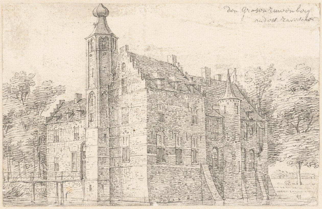 Slottet de Grote Ruwenberg nära St. Michielsgestel av Hendrik Spilman