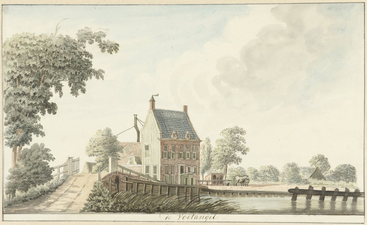 Herberg de Voetangel vid Utrecht-kanalen av Hendrik Tavenier