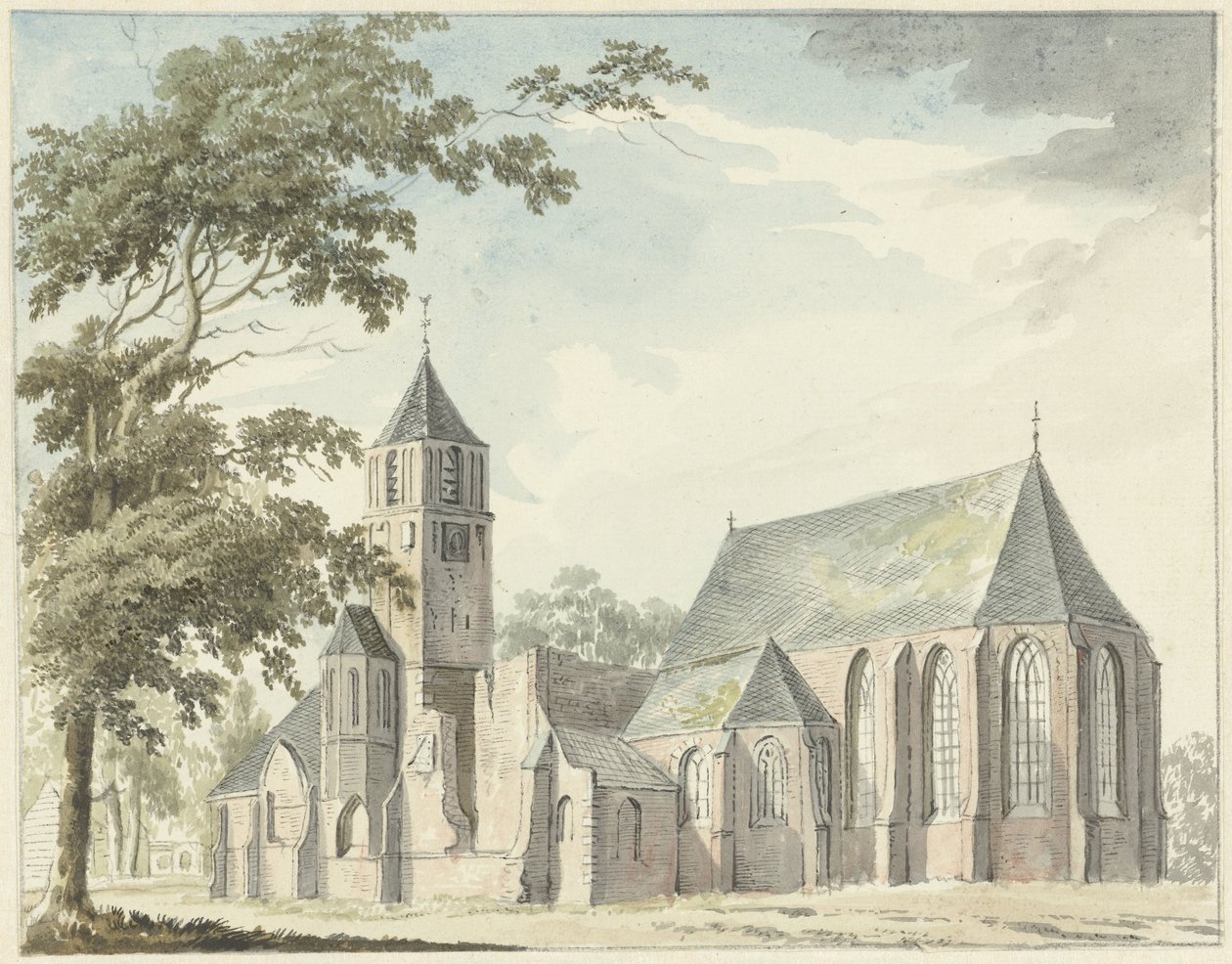 Kyrka i Warmond av Hendrik Tavenier