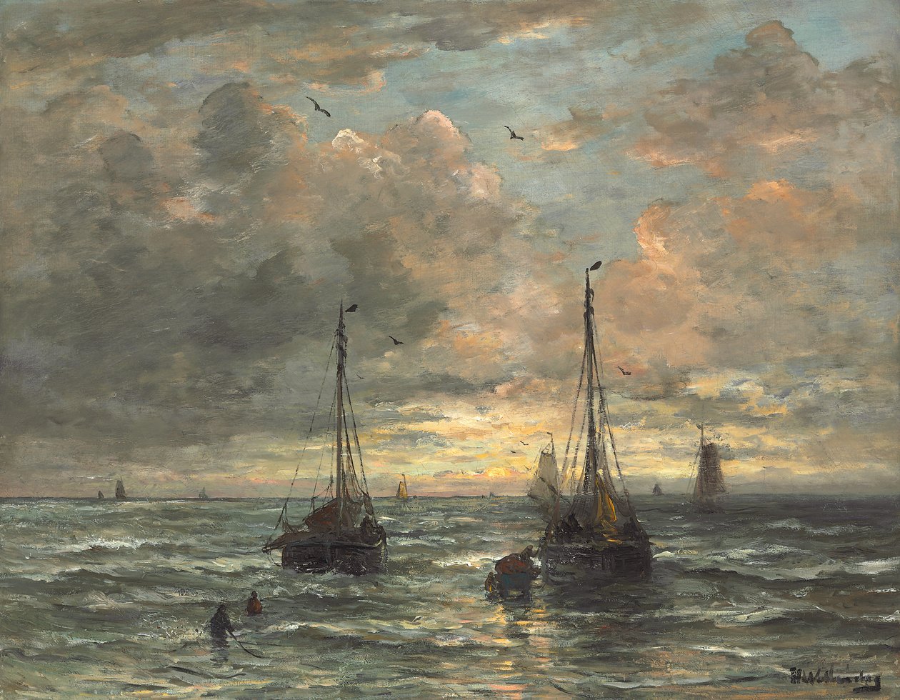 Återkomst av fiskeflottan av Hendrik Willem Mesdag