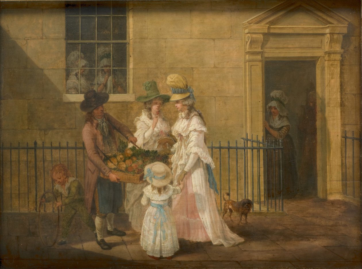 Grönsaksförsäljare, 1790 av Hendrik Willem Schweickardt