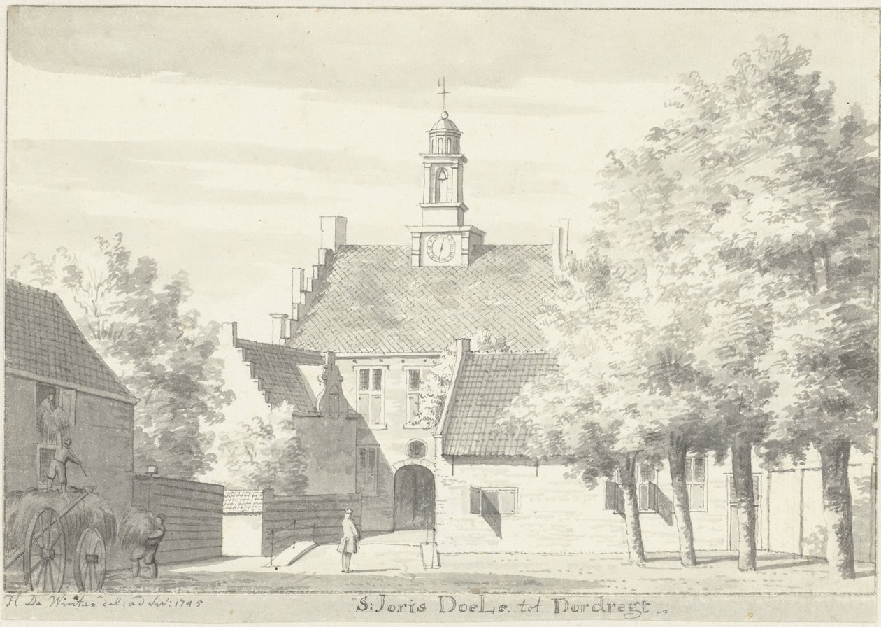 St Jorisdoelen i Dordrecht av Hendrik de Winter