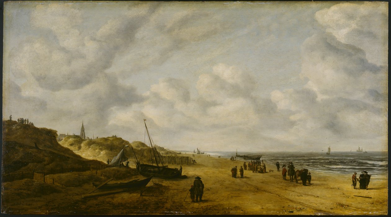 Utsikt över Scheveningen Sands, ca 1630 (förbevarande; se även 1112739) av Hendrik van Anthonissen