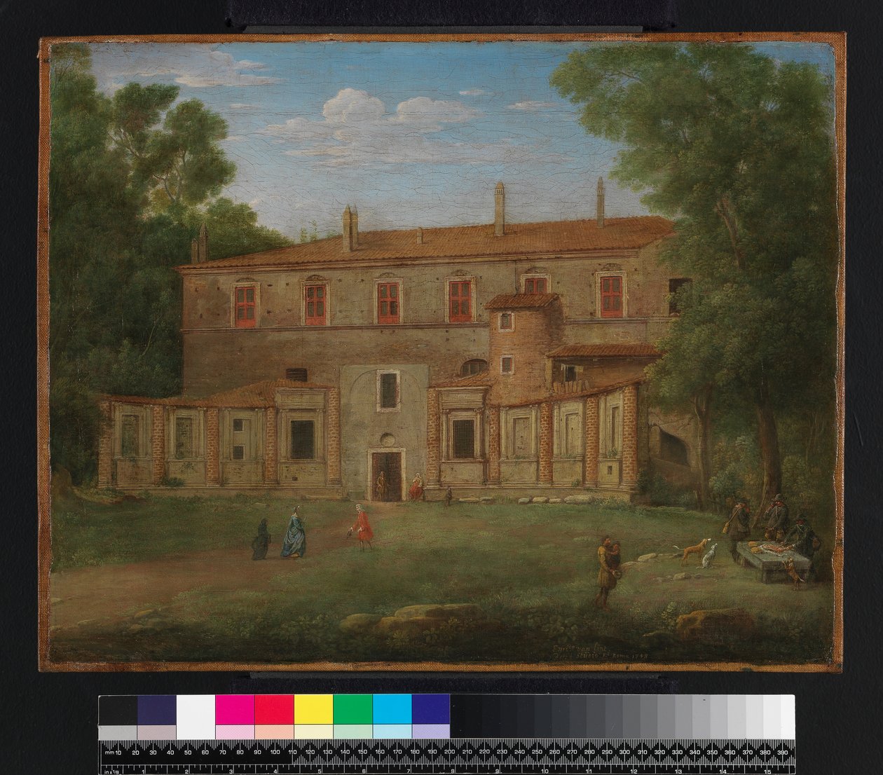 Villa Madama, Rom, 1748 av Hendrik van Lint