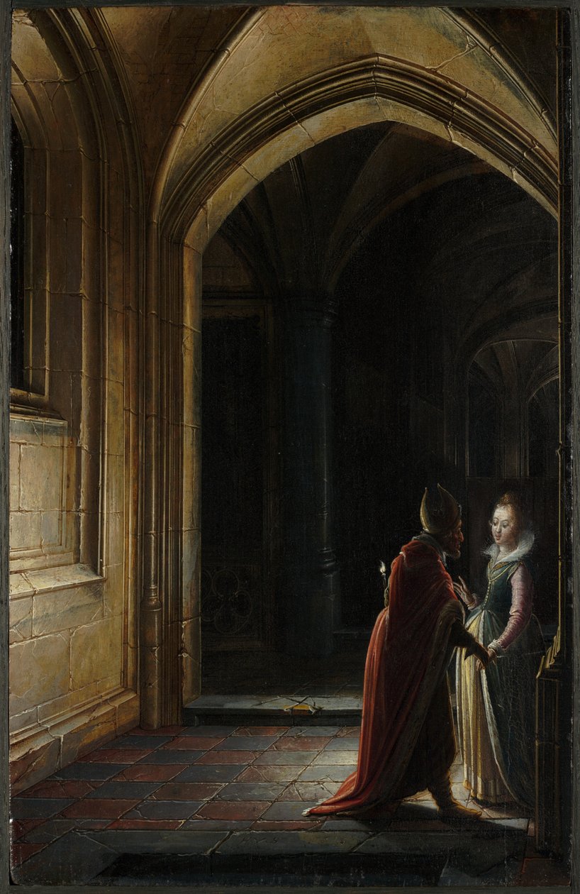 Ester och Mordokai, 1616. av Hendrik van Steenwyck II