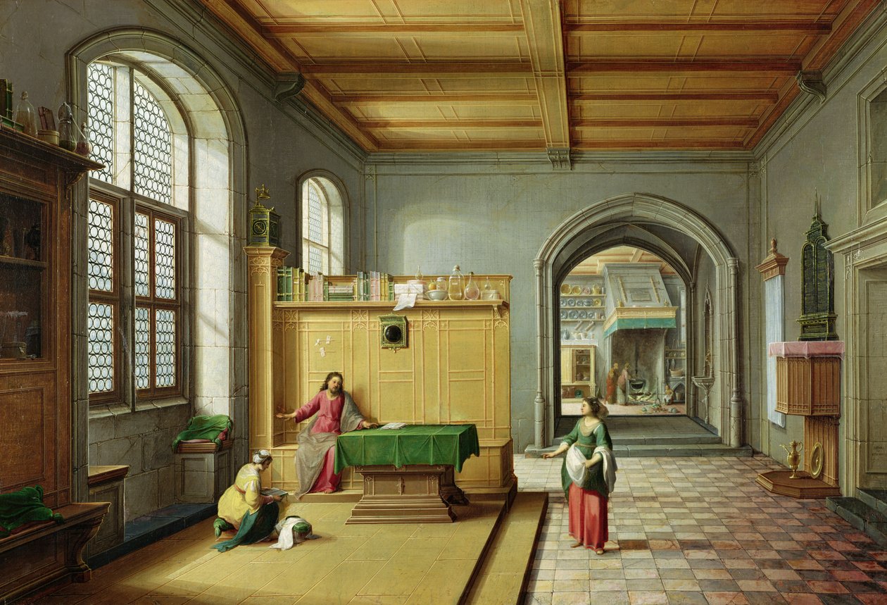 Kristus i Martas och Marias hus av Hendrik van Steenwyk
