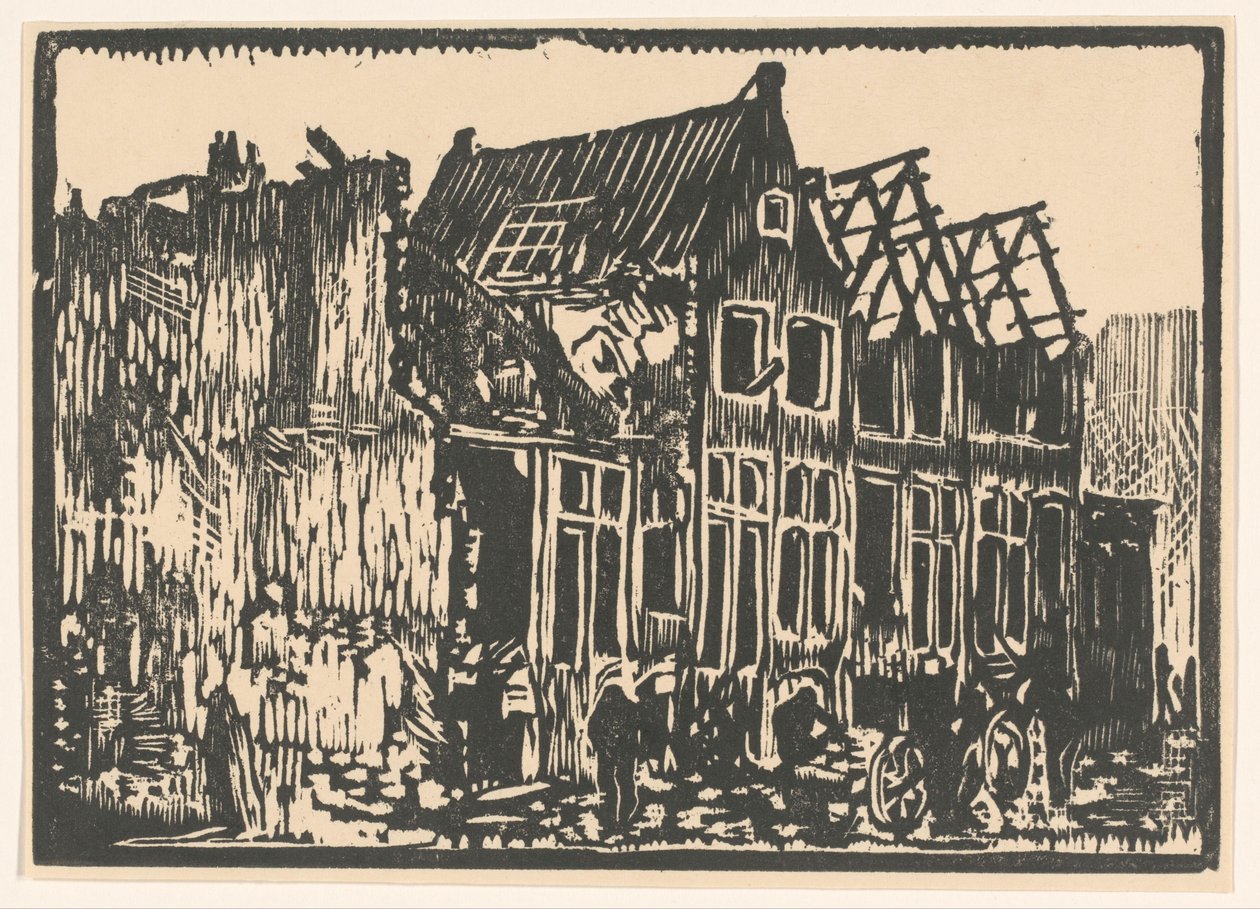 Hus och ruiner av Hendrik van Straten