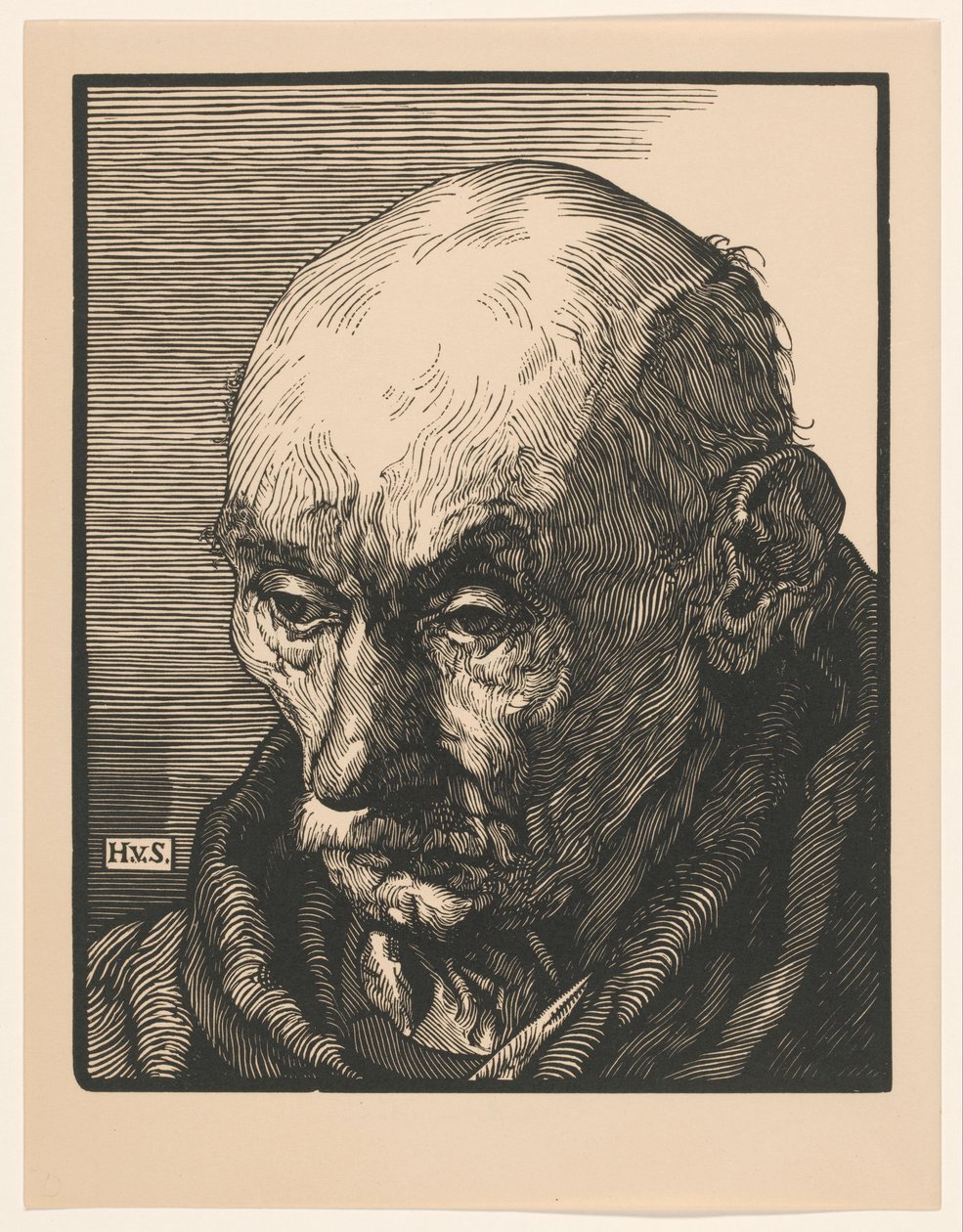 Porträtt av en okänd gammal man av Hendrik van Straten