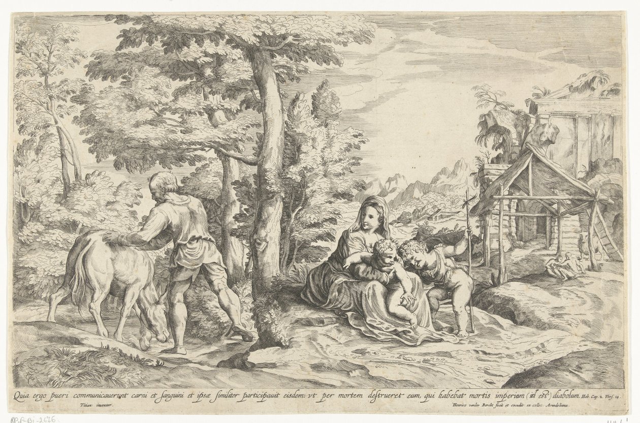 Återvända från Egypten av Hendrik van der Borcht (II)