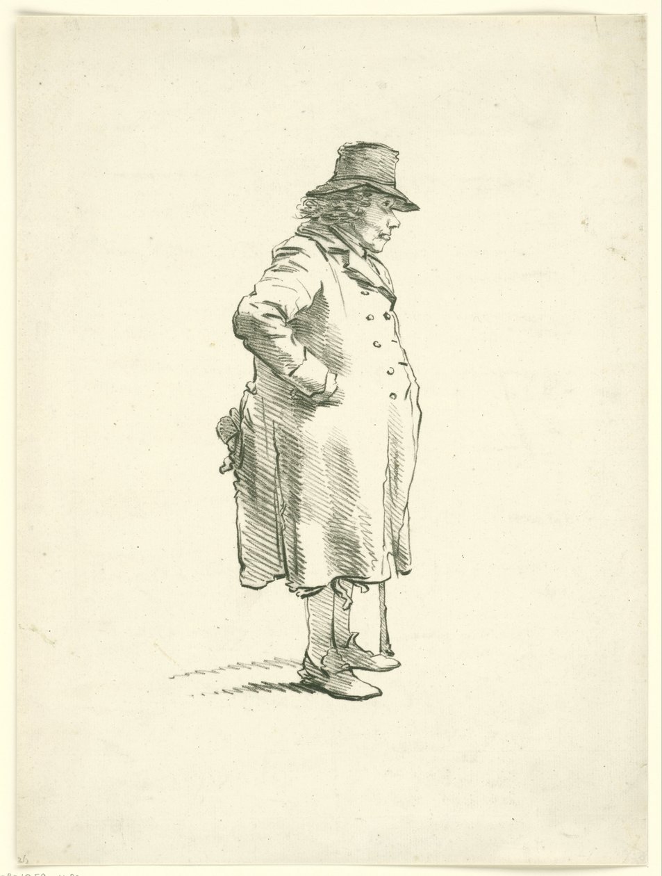 Porträtt av tiggaren Hendrik Delbroeck av Hendrik van der Burgh