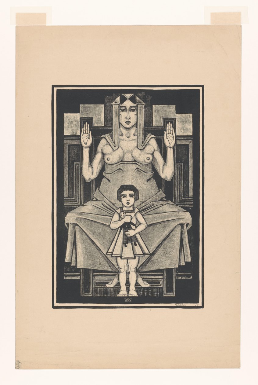 Symbolisk representation: moderskap av Henk Schilling (signed by artist)
