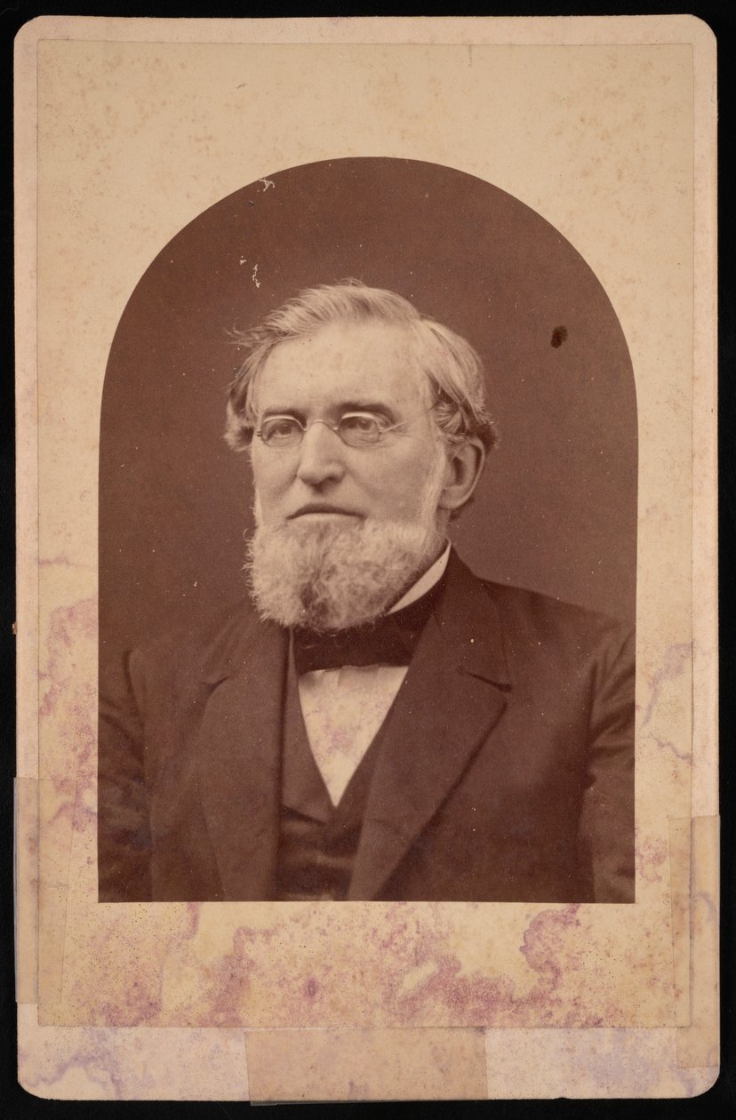 Porträtt av Joseph Cummings 1817-1890, före 1890. av Hennigar and Gittings