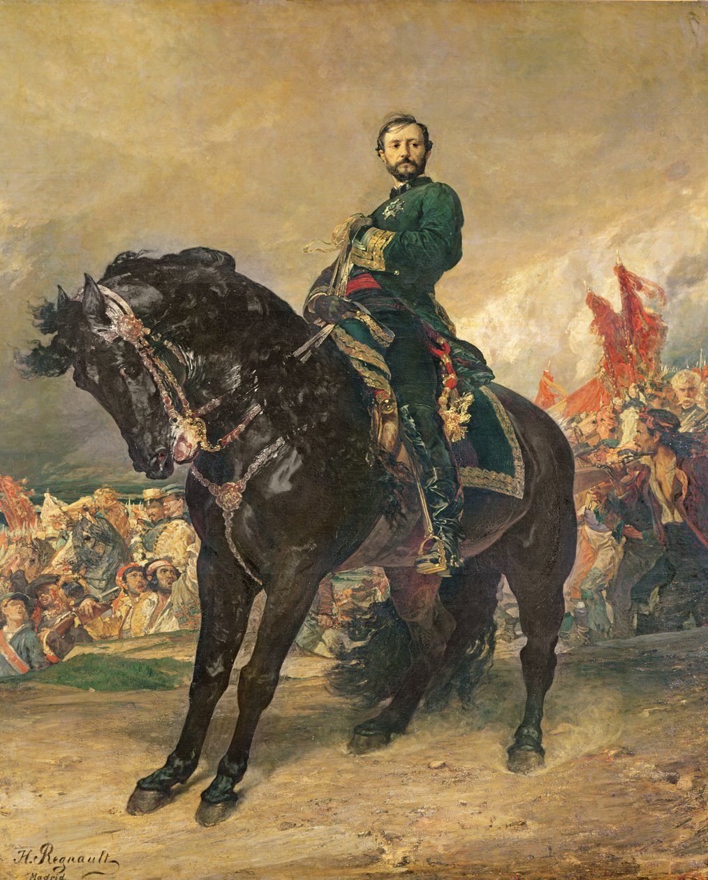 Juan Prim y Prats (1814-70) 8 oktober 1868, 1869 av Henri Alexandre Georges Regnault