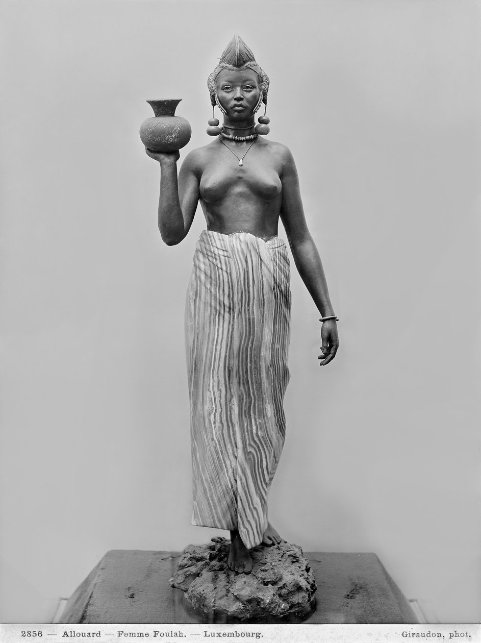 Foulah kvinde, 1904 (marmor, bronze og onyx) swed av Henri Allouard