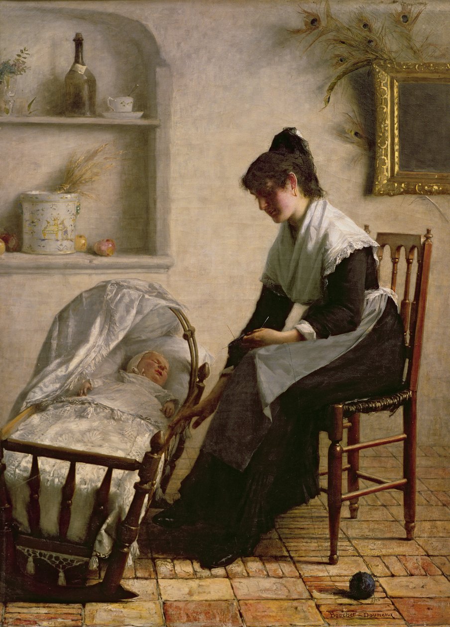 Ung mamma från Arles av Henri Bouchet Doumeng