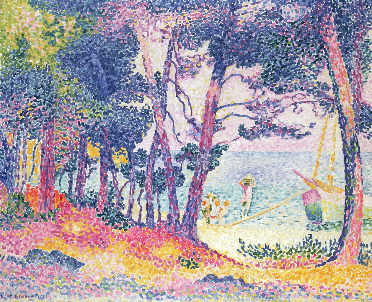 En talllund, 1906 av Henri Edmond Cross