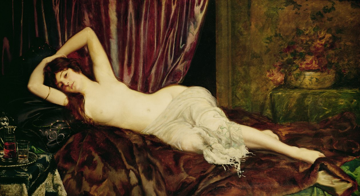 Liggande naken av Ignace Henri Jean Fantin Latour
