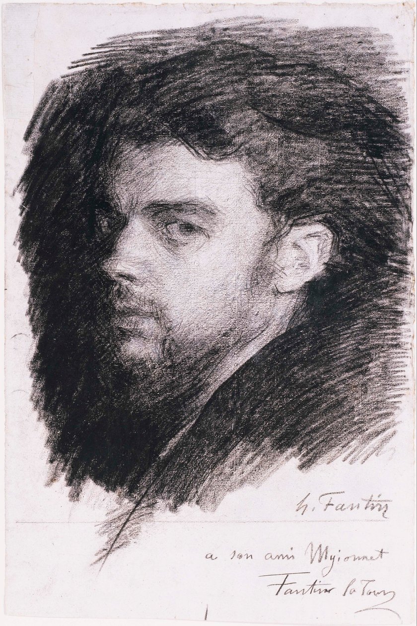 Självporträtt av Ignace Henri Jean Fantin Latour