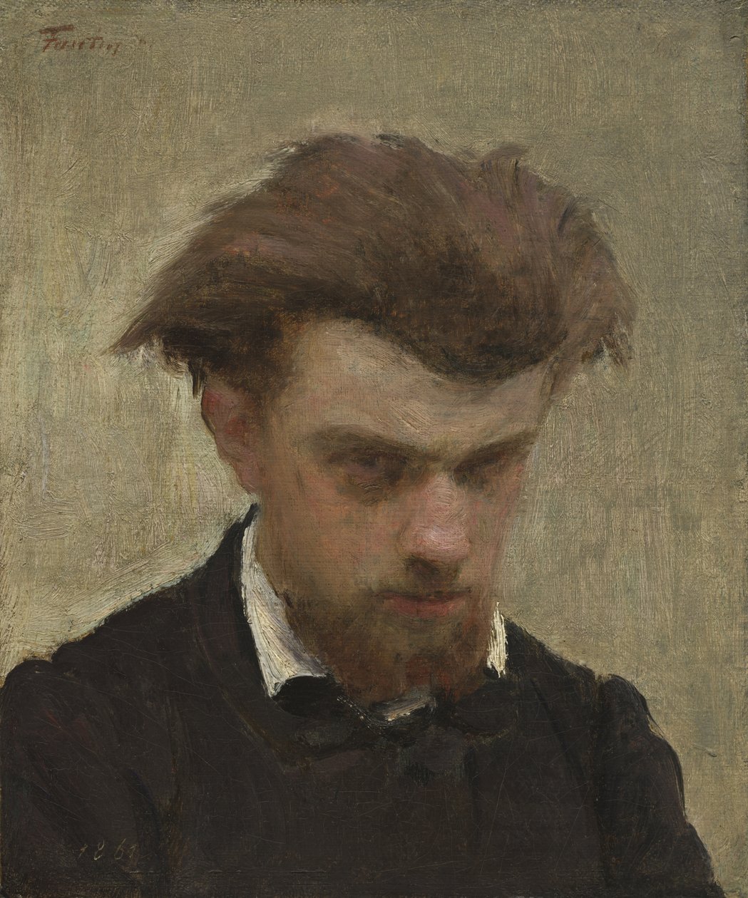 Självporträtt av Ignace Henri Jean Fantin Latour