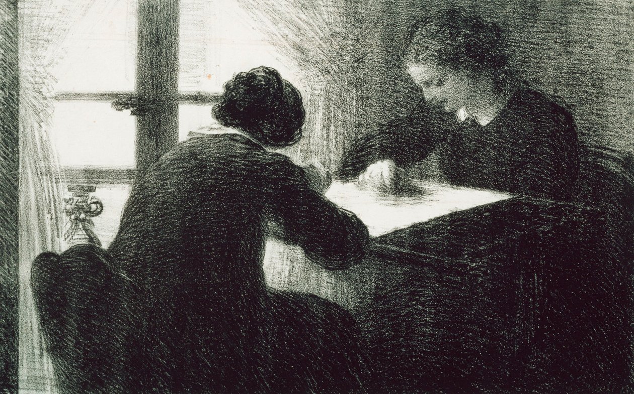 Broderarna av Ignace Henri Jean Fantin Latour