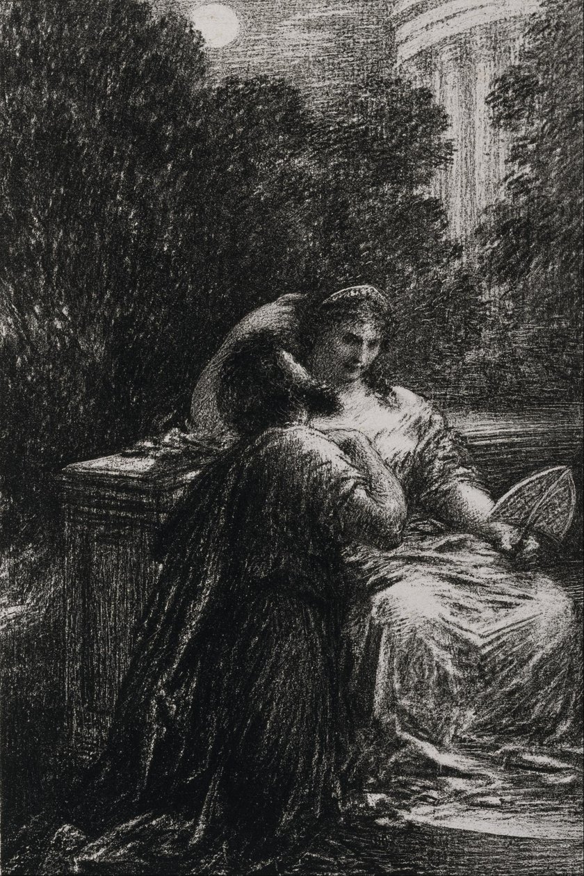 Trojaner i Kartago, akt III av Ignace Henri Jean Fantin Latour