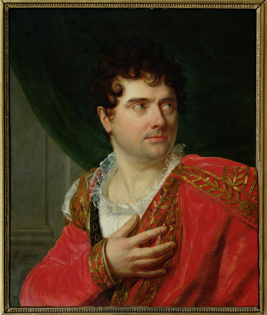 Porträtt av Francois Joseph Talma (1763-1826) av Henri Francois Riesener