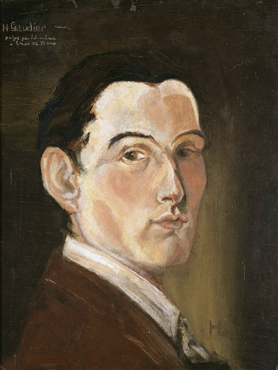  Självporträtt av Henri Gaudier Brzeska
