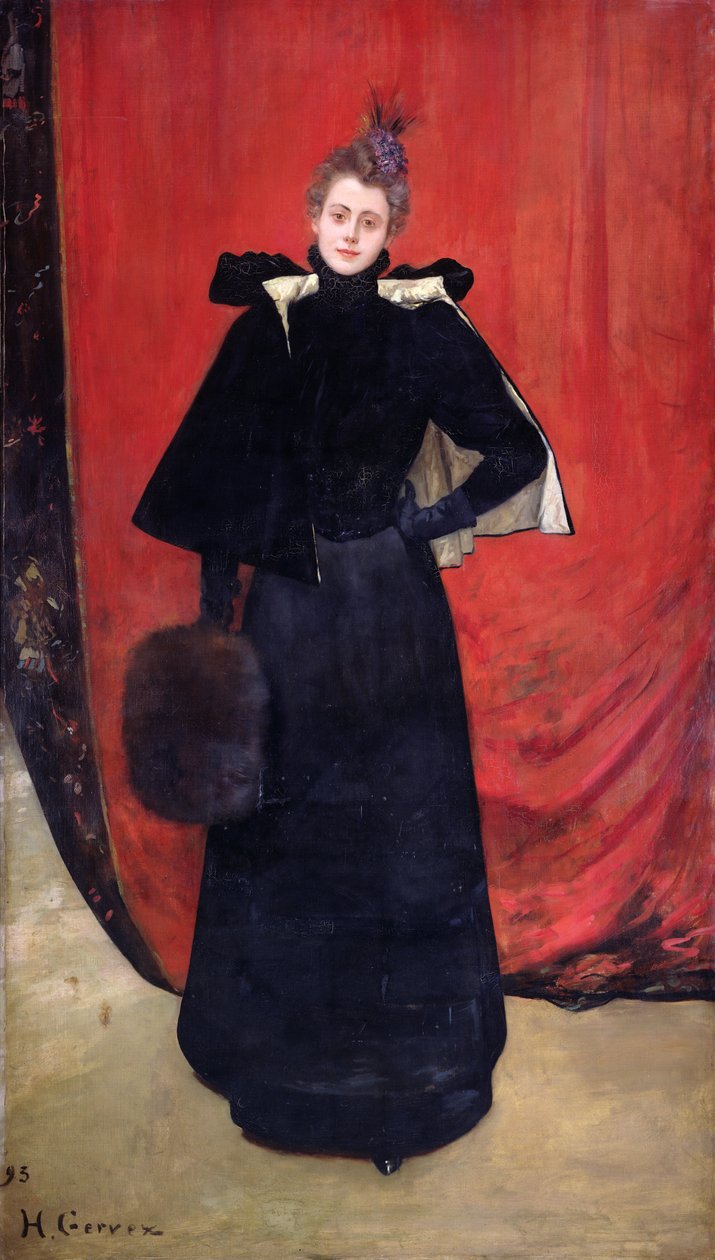 Porträtt av Madame Gervex, 1893 av Henri Gervex